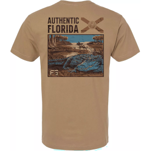 FloGrown Men's Home To Wild Lands Tee, Medium, Coyote Brown
