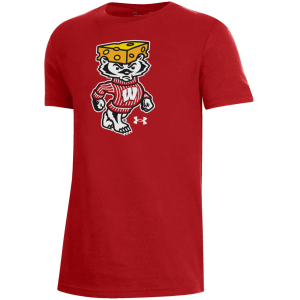 Under Armour Under Armour Youth Wisconsin Badgers Bucky Cheesehead T-Shirt, Medium, Red - $28.00 at DICK'S Sporting Goods