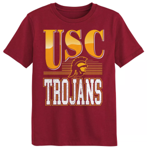 NCAA Youth USC Trojans Red Chrome Header T-Shirt, Size 4