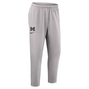 Nike Men's Michigan Wolverines Dri-FIT Tapered Pants, Small, Gray