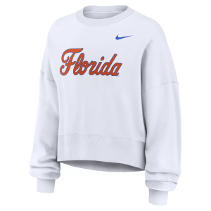 Jordan Nike Women's Florida Gators Phoenix Crewneck Sweatshirt, Small, White - $100.00 at DICK'S Sporting Goods