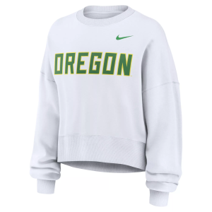 Nike Nike Women's Oregon Ducks Phoenix Crewneck Sweatshirt, Small, White - $100.00 at DICK'S Sporting Goods