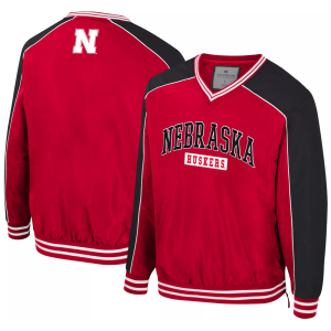 Colosseum Colosseum Men's Nebraska Cornhuskers Coach Jacket, Large, Red - $79.99 at DICK'S Sporting Goods