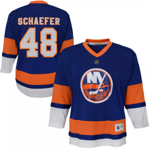 Outerstuff NHL Boys' New York Islanders Matthew Schaefer #48 Blue Home Replica Jersey, Size 5/6 - $70.00 at DICK'S Sporting Goods