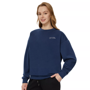 Concepts Sport Women's Penn State Nittany Lions Lounge Crewneck Sweatshirt, Small, Blue