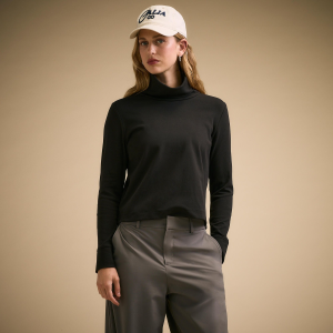 Calia CALIA Women's Cold Dash Long Sleeve High Turtleneck, Large, Pure Black - $68.00 at DICK'S Sporting Goods