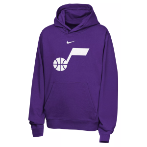 Nike Youth Utah Jazz Club Hoodie, Small, Purple