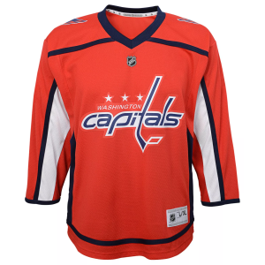 NHL Boys' Washington Capitals Red Home Replica Jersey, Size 5/6