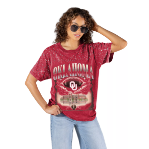 Gameday Couture Gameday Couture Women's Oklahoma Sooners Crimson Sky's the Limit Rhinestone T-Shirt, Small, Red - $58.00 at DICK'S Sporting Goods