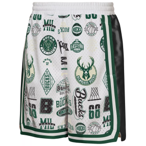 NBA Youth Milwaukee Bucks Ball Hog Shorts, Small, White