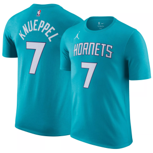 Nike Nike Men's Charlotte Hornets Kon Knueppel #7 Teal Icon T-Shirt, Small, Blue - $37.00 at DICK'S Sporting Goods