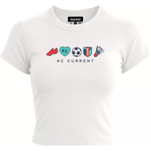Charlie Hustle Charlie Hustle Women's Kansas City Current Patch T-Shirt, Medium, White - $35.00 at DICK'S Sporting Goods