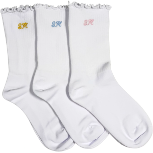 Sierra Madre Sierra Madre Women's SM Lettuce Hem Golf Sock - 3 Pack, White - $28.00 at DICK'S Sporting Goods