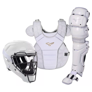 Mizuno Shogun Youth Catcher's Gear Set 15", White