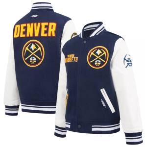 Pro Standard Denver Nuggets Retro Classics Varsity Jacket, Boys', Small, Blue