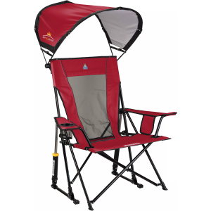 GCI Outdoor SunShade Comfort Pro Rocker Chair, Red/Black