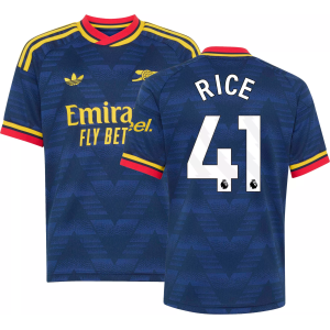 adidas Youth Arsenal Declan Rice 2026 Away Replica Jersey, Small, Blue