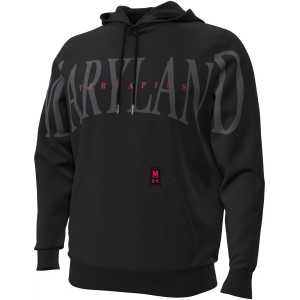 Under Armour Men's Maryland Terrapins Icon Fleece Hoodie, XL, Black