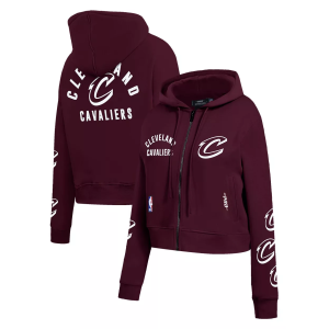 Pro Standard Women's Cleveland Cavaliers All Pro Full-Zip Hoodie, Large, Red