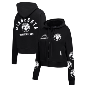 Pro Standard Women's Minnesota Timberwolves All Pro Full-Zip Hoodie, XL, Black