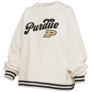 Pressbox Pressbox Women's Purdue Boilermakers White Chenille Crewneck Sweatshirt, Small - $89.99 at DICK'S Sporting Goods