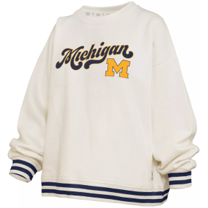 Pressbox Pressbox Women's Michigan Wolverines White Chenille Crewneck Sweatshirt, Small - $89.99 at DICK'S Sporting Goods
