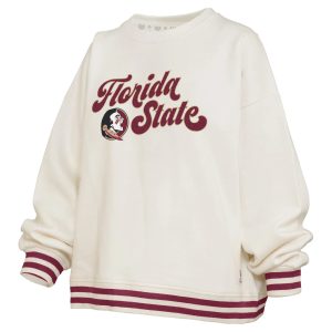 Pressbox Pressbox Women's Florida State Seminoles White Chenille Crewneck Sweatshirt, Small - $89.99 at DICK'S Sporting Goods