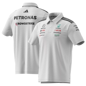 adidas Men's Mercedes F1 White Team Polo, XL