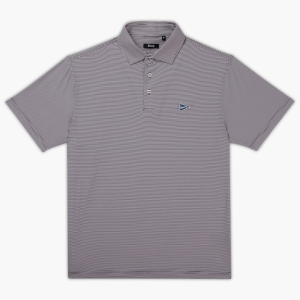 Breezy Golf Breezy Golf Men's Striped Golf Polo, Medium, Burgundy - $89.00 at DICK'S Sporting Goods