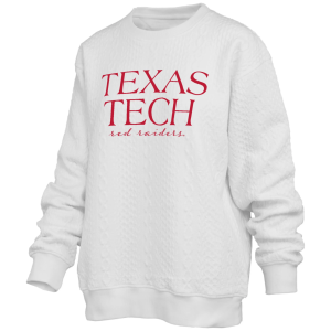 Pressbox Pressbox Women's Texas Tech Red Raiders Ivory Champagne Brandberg Crew Pullover Sweatshirt, Small, White - $79.99 at DICK'S Sporting Goods
