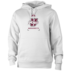 Adidas adidas Men's UMass Minutemen Lockup Hoodie, Small, White - $75.00 at DICK'S Sporting Goods