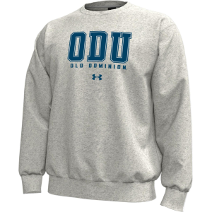 Under Armour Men's Old Dominion Monarchs Icon Fleece Crewneck Sweatshirt, XL, Gray
