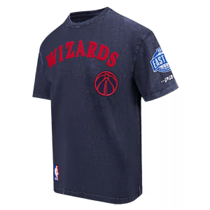 Pro Standard Men's Washington Wizards First Team Washed T-Shirt, Large, Blue