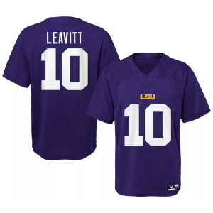 Gen2 Youth LSU Tigers Sam Leavitt Replica Jersey, Medium, Purple