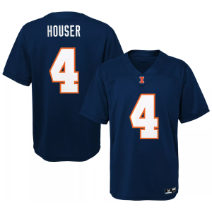 Gen2 Youth Illinois Fighting Illini Katin Houser Replica Jersey, Large, Blue