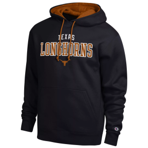 Champion Men's Texas Longhorns Promo Hoodie, Large, Black