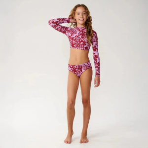Rip Curl Girls' Pacific Coast Long-Sleeve Set, Size 12, Lilac
