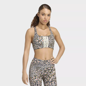 Adidas adidas x FARM Rio Women's Optime Sports Bra, Small, Cream White/Multicolor/Cream White - $55.00 at DICK'S Sporting Goods