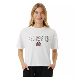 Concepts Sport Concepts Sport Women's Ohio State Buckeyes White T-Shirt, Medium - $49.99 at DICK'S Sporting Goods