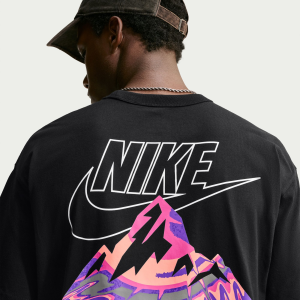 Nike Men's Sportswear Graphic T-Shirt, Large, Black
