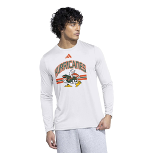 Adidas adidas Adult Miami Hurricanes 2001 Football National Champions Long Sleeve Shirt, Men's, Small, White - $45.00 at DICK'S Sporting Goods