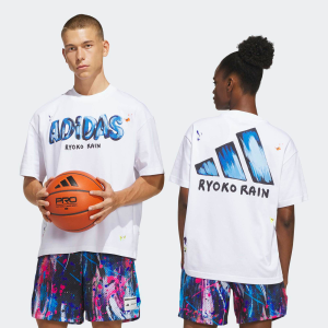 Adidas adidas Men's Ryoko Rain Paint Brush Graphic Tee, XL, White - $45.00 at DICK'S Sporting Goods