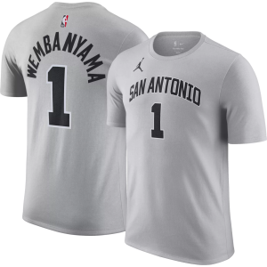 Jordan Jordan Adult San Antonio Spurs Victor Wembanyama #1 Grey Statement T-Shirt, Men's, Small, Gray - $37.00 at DICK'S Sporting Goods
