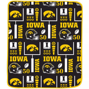 Pegasus Sports Iowa Hawkeyes Promo Blanket, Black