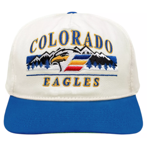 Celly Celly Adult Colorado Eagles Snapback Unstructured Hat, Men's, White - $38.00 at DICK'S Sporting Goods