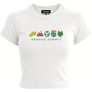 Charlie Hustle Charlie Hustle Women's Denver Summit FC Patch T-Shirt, Large, White - $35.00 at DICK'S Sporting Goods