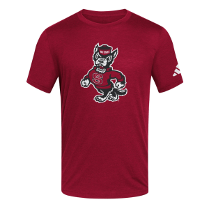 adidas Men's NC State Wolfpack Mascot T-Shirt, Large, Red