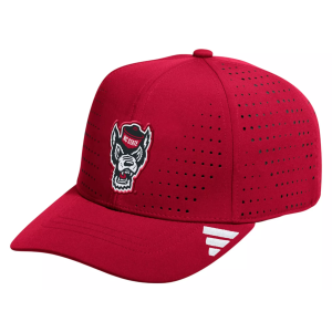 Adidas adidas Adult North Carolina State Wolfpack Structured Adjustable Performance Cap, Men's, Red - $30.00 at DICK'S Sporting Goods