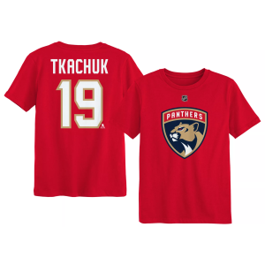 Outerstuff NHL Boys' Florida Panthers Matthew Tkachuk #19 University Red T-Shirt, Size 4 - $28.00 at DICK'S Sporting Goods