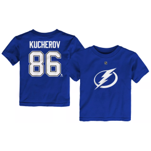 NHL Toddler Tampa Bay Lightning Nikita Kucherov #86 Rush Blue T-Shirt, Boys', 2T